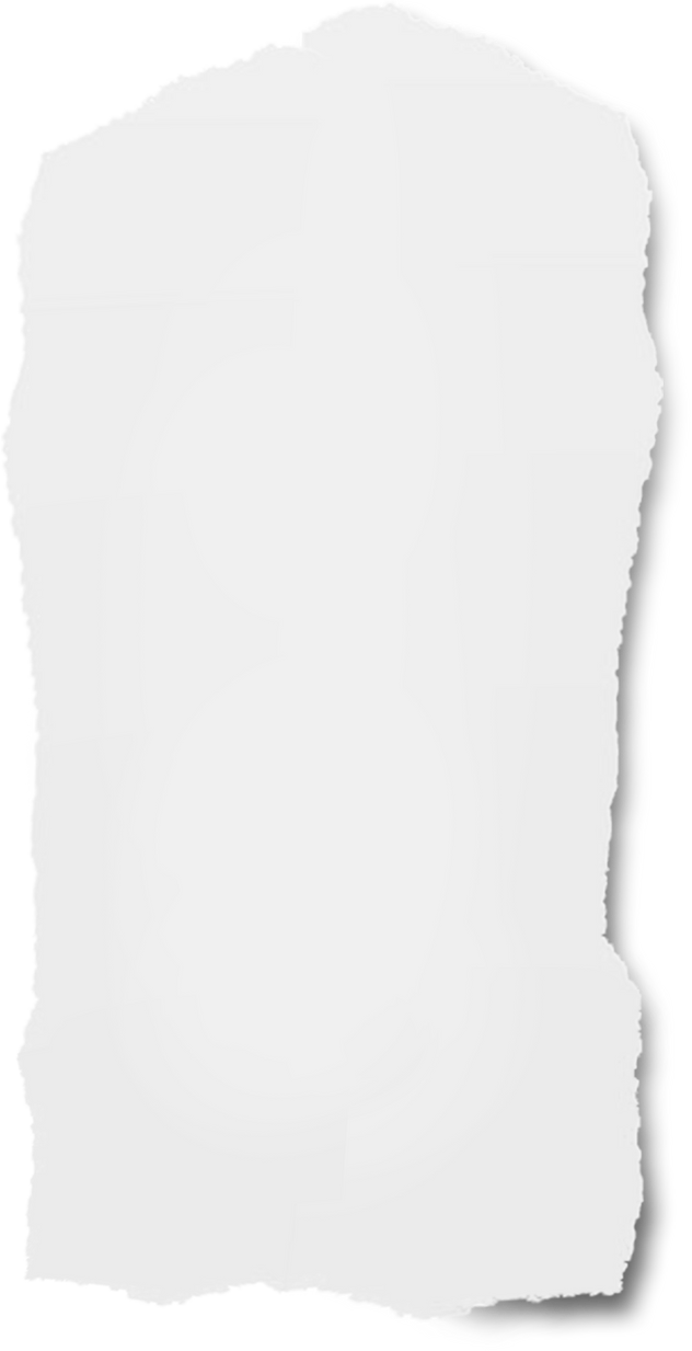 White Torn Paper Cutout